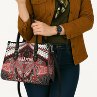 Aotearoa Iwi Ngapuhi Leather Bag Maori Kowhaiwhai Pattern