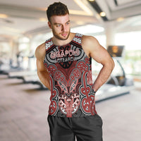 Aotearoa Iwi Ngapuhi Personalised Men Tank Top Maori Kowhaiwhai Pattern