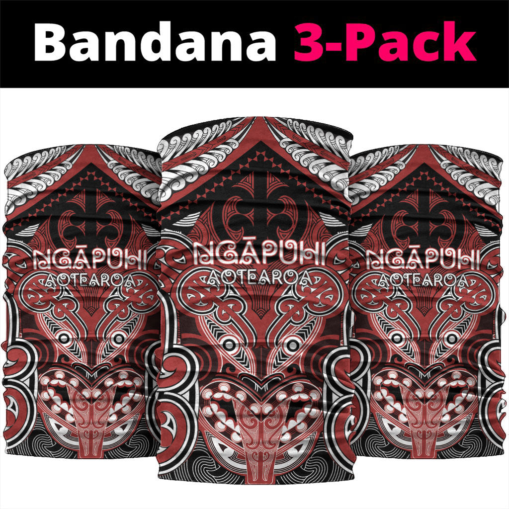 Aotearoa Iwi Ngapuhi Neck Gaiter Maori Kowhaiwhai Pattern