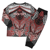 Aotearoa Iwi Ngapuhi Personalised Christmas Pajama Set Maori Kowhaiwhai Pattern