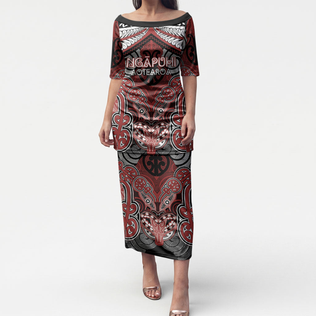 Aotearoa Iwi Ngapuhi Personalised Puletasi Maori Kowhaiwhai Pattern