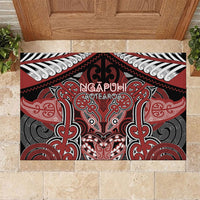 Aotearoa Iwi Ngapuhi Rubber Doormat Maori Kowhaiwhai Pattern