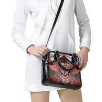 Aotearoa Iwi Ngapuhi Shoulder Handbag Maori Kowhaiwhai Pattern