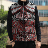 Aotearoa Iwi Ngapuhi Personalised Sleeveless Puffer Jacket Maori Kowhaiwhai Pattern