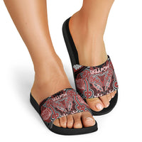 Aotearoa Iwi Ngapuhi Slide Sandals Maori Kowhaiwhai Pattern