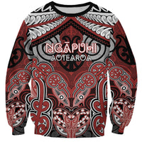 Aotearoa Iwi Ngapuhi Personalised Sweatshirt Maori Kowhaiwhai Pattern