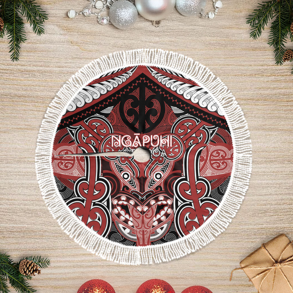 Aotearoa Iwi Ngapuhi Tree Skirt Maori Kowhaiwhai Pattern