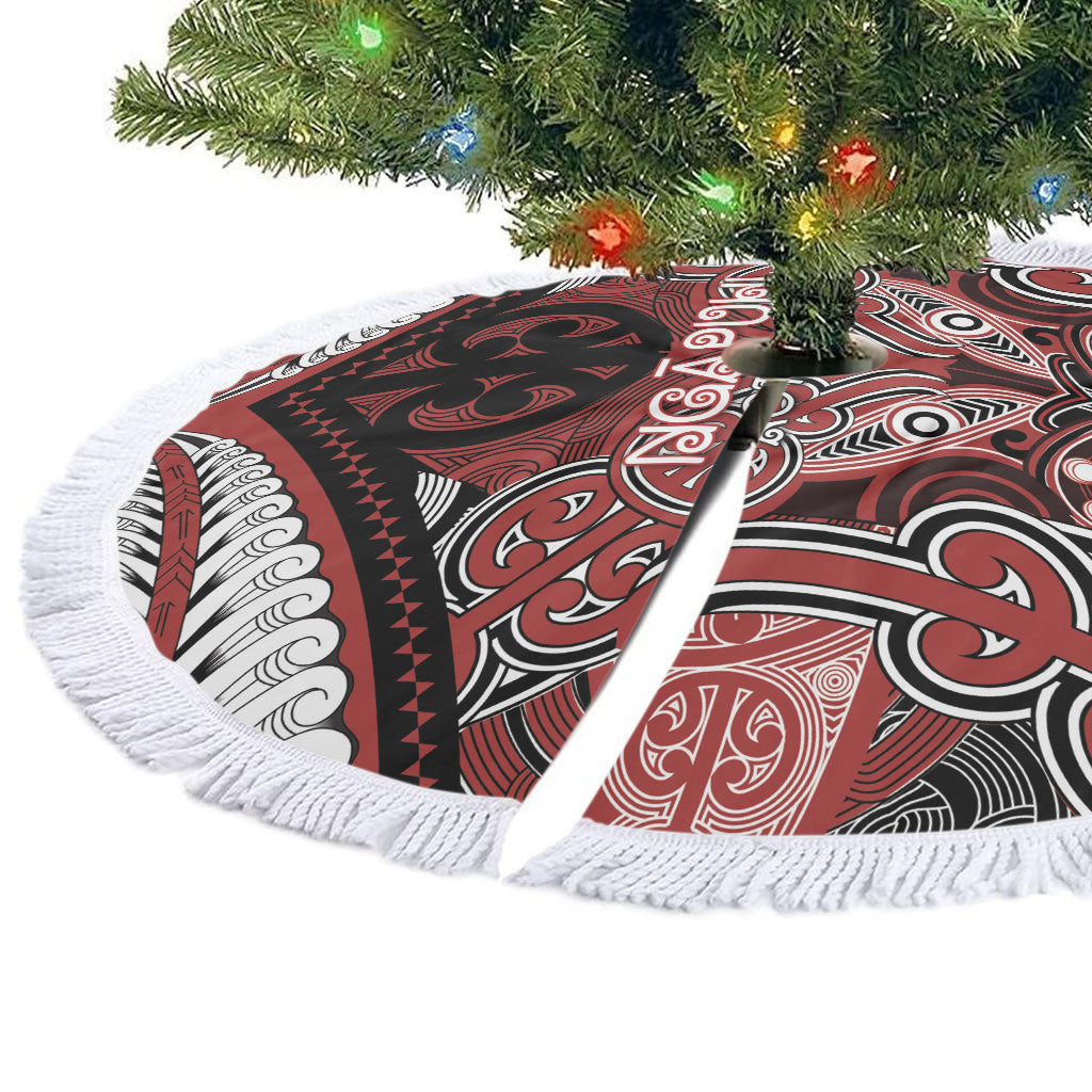 Aotearoa Iwi Ngapuhi Tree Skirt Maori Kowhaiwhai Pattern