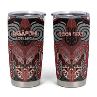 Aotearoa Iwi Ngapuhi Personalised Tumbler Cup Maori Kowhaiwhai Pattern