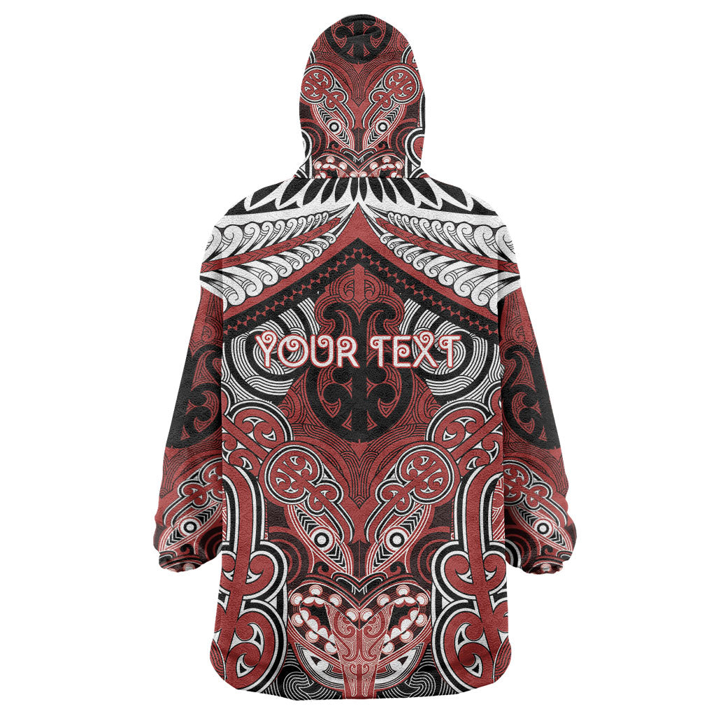 Aotearoa Iwi Ngapuhi Personalised Wearable Blanket Hoodie Maori Kowhaiwhai Pattern