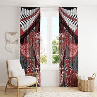 Aotearoa Iwi Ngapuhi Window Curtain Maori Kowhaiwhai Pattern