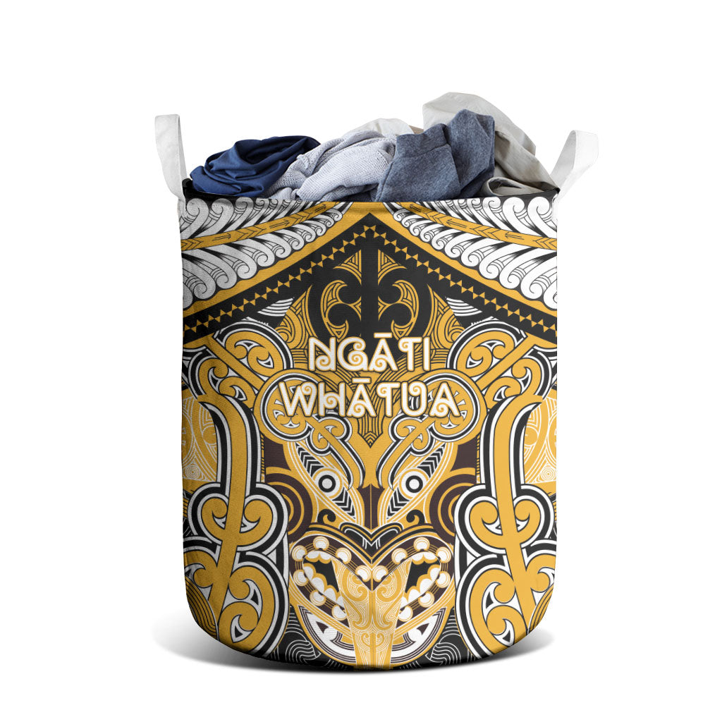 Aotearoa Iwi Ngati Whatua Laundry Basket Maori Kowhaiwhai Pattern