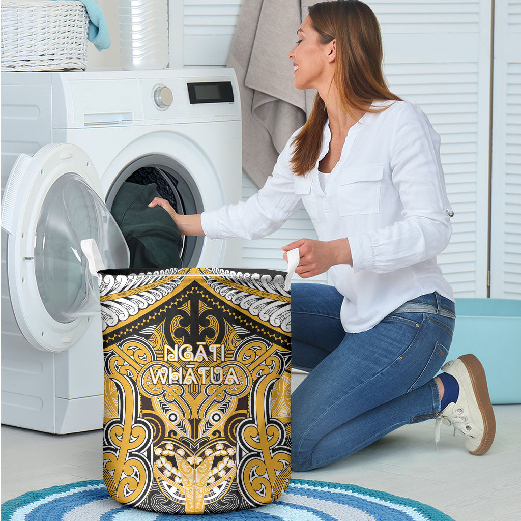 Aotearoa Iwi Ngati Whatua Laundry Basket Maori Kowhaiwhai Pattern