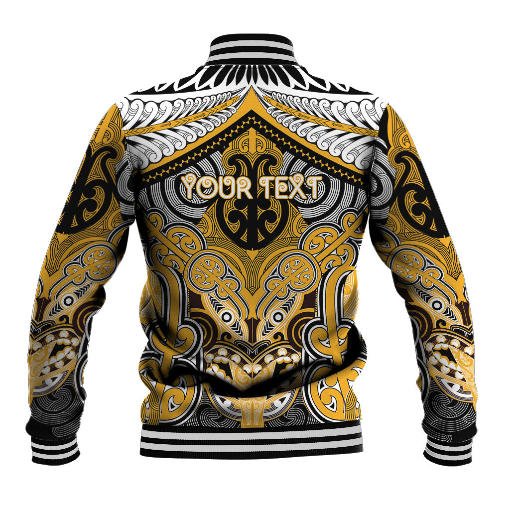 Aotearoa Iwi Ngati Whatua Personalised Baseball Jacket Maori Kowhaiwhai Pattern
