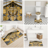 Aotearoa Iwi Ngati Whatua Bathroom Set Maori Kowhaiwhai Pattern