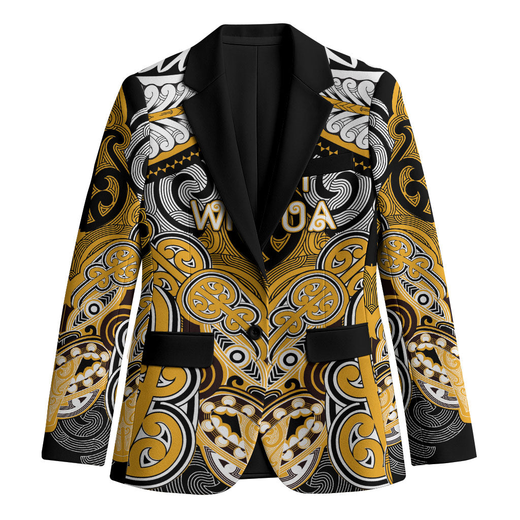 Aotearoa Iwi Ngati Whatua Personalised Blazer Maori Kowhaiwhai Pattern