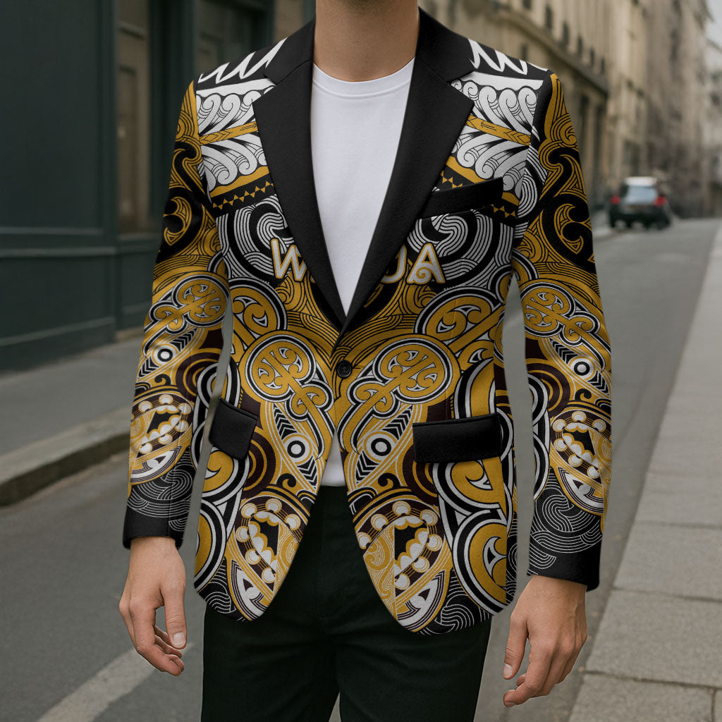 Aotearoa Iwi Ngati Whatua Personalised Blazer Maori Kowhaiwhai Pattern