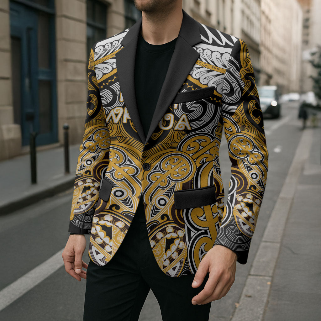 Aotearoa Iwi Ngati Whatua Personalised Blazer Maori Kowhaiwhai Pattern