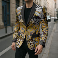 Aotearoa Iwi Ngati Whatua Personalised Blazer Maori Kowhaiwhai Pattern