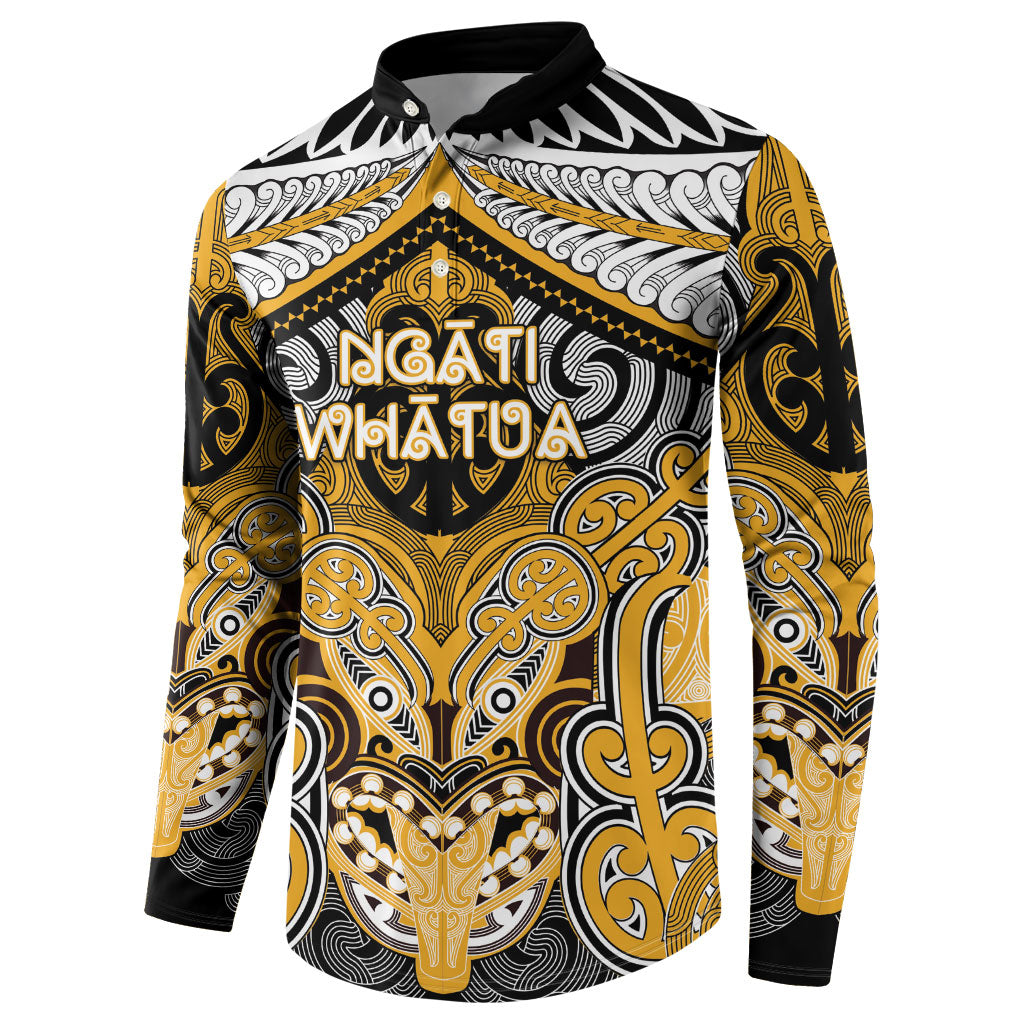 Aotearoa Iwi Ngati Whatua Personalised Button Sweatshirt Maori Kowhaiwhai Pattern