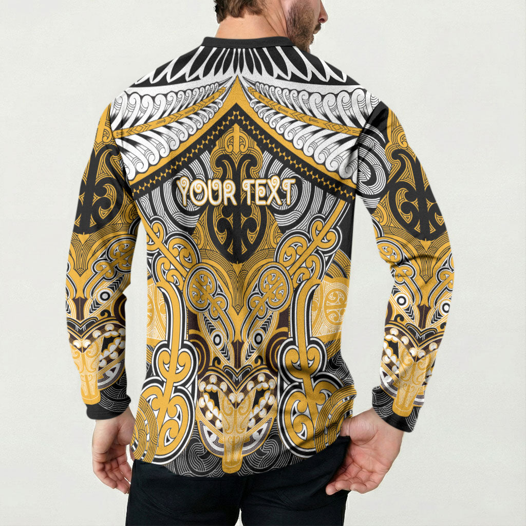 Aotearoa Iwi Ngati Whatua Personalised Button Sweatshirt Maori Kowhaiwhai Pattern
