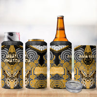 Aotearoa Iwi Ngati Whatua Personalised 4 in 1 Can Cooler Tumbler Maori Kowhaiwhai Pattern