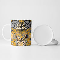 Aotearoa Iwi Ngati Whatua Personalised Ceramic Mug Maori Kowhaiwhai Pattern