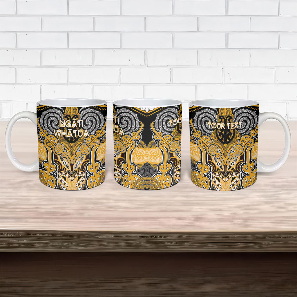 Aotearoa Iwi Ngati Whatua Personalised Ceramic Mug Maori Kowhaiwhai Pattern