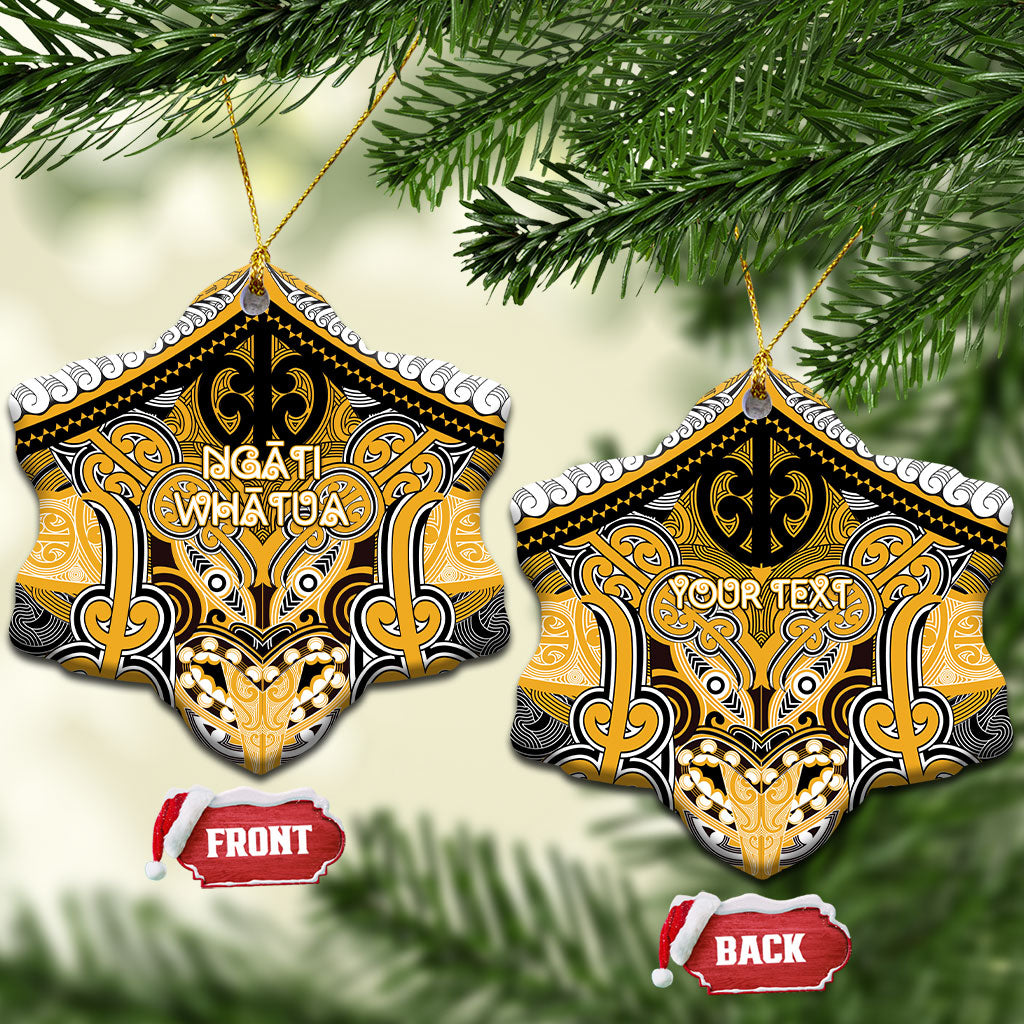 Aotearoa Iwi Ngati Whatua Personalised Ceramic Ornament Maori Kowhaiwhai Pattern