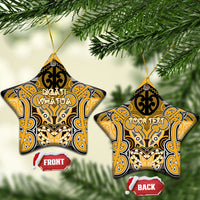 Aotearoa Iwi Ngati Whatua Personalised Ceramic Ornament Maori Kowhaiwhai Pattern