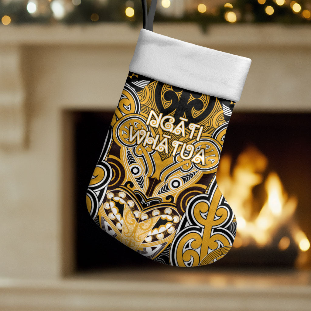 Aotearoa Iwi Ngati Whatua Personalised Christmas Stocking Maori Kowhaiwhai Pattern