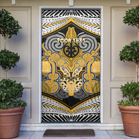 Aotearoa Iwi Ngati Whatua Personalised Door Cover Maori Kowhaiwhai Pattern