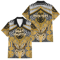 Aotearoa Iwi Ngati Whatua Personalised Family Matching Long Sleeve Bodycon Dress and Hawaiian Shirt Maori Kowhaiwhai Pattern