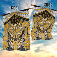 Aotearoa Iwi Ngati Whatua Garden Flag Maori Kowhaiwhai Pattern