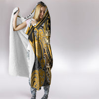Aotearoa Iwi Ngati Whatua Hooded Blanket Maori Kowhaiwhai Pattern