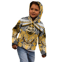 Aotearoa Iwi Ngati Whatua Personalised Kid Hoodie Maori Kowhaiwhai Pattern