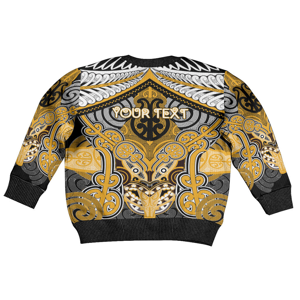 Aotearoa Iwi Ngati Whatua Personalised Kid Ugly Christmas Sweater Maori Kowhaiwhai Pattern