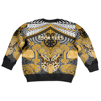 Aotearoa Iwi Ngati Whatua Personalised Kid Ugly Christmas Sweater Maori Kowhaiwhai Pattern