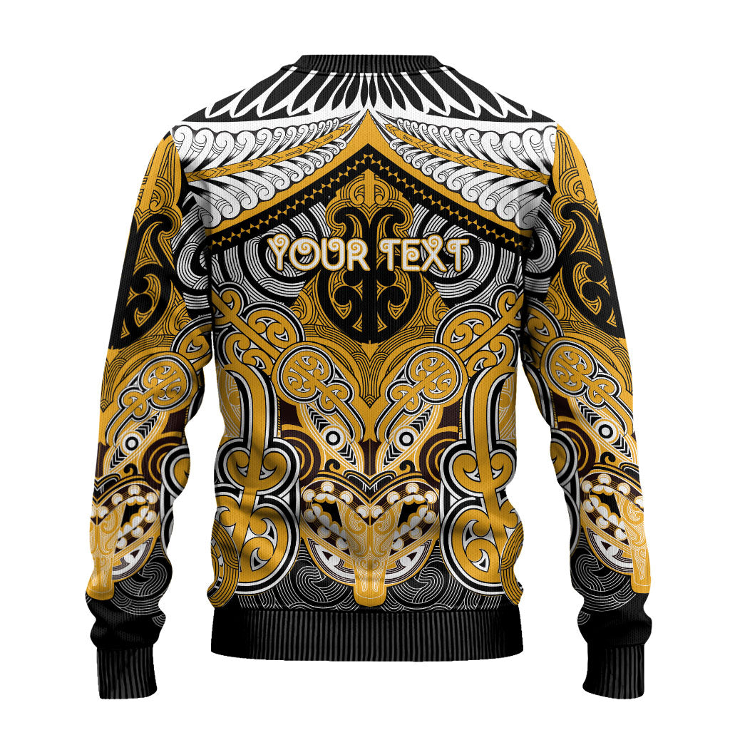 Aotearoa Iwi Ngati Whatua Personalised Ugly Christmas Sweater Maori Kowhaiwhai Pattern