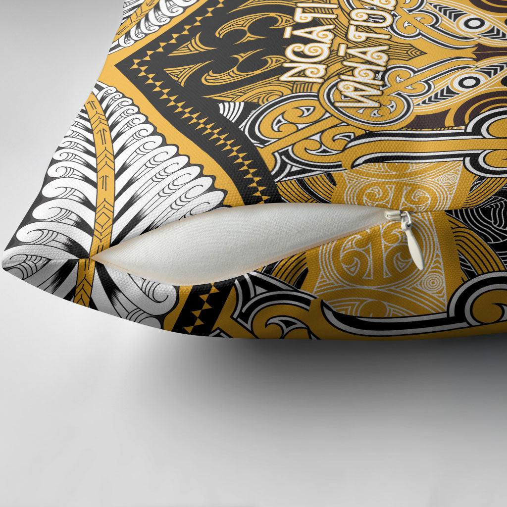 Aotearoa Iwi Ngati Whatua Pillow Cover Maori Kowhaiwhai Pattern