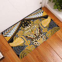 Aotearoa Iwi Ngati Whatua Rubber Doormat Maori Kowhaiwhai Pattern