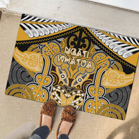 Aotearoa Iwi Ngati Whatua Rubber Doormat Maori Kowhaiwhai Pattern