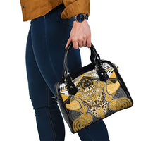 Aotearoa Iwi Ngati Whatua Shoulder Handbag Maori Kowhaiwhai Pattern