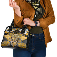 Aotearoa Iwi Ngati Whatua Shoulder Handbag Maori Kowhaiwhai Pattern