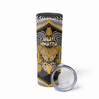 Aotearoa Iwi Ngati Whatua Personalised Skinny Tumbler Maori Kowhaiwhai Pattern