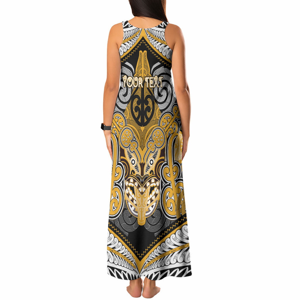 Aotearoa Iwi Ngati Whatua Personalised Tank Maxi Dress Maori Kowhaiwhai Pattern