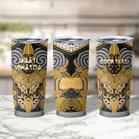 Aotearoa Iwi Ngati Whatua Personalised Tumbler Cup Maori Kowhaiwhai Pattern