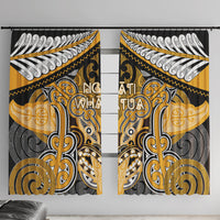 Aotearoa Iwi Ngati Whatua Window Curtain Maori Kowhaiwhai Pattern