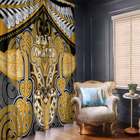 Aotearoa Iwi Ngati Whatua Window Curtain Maori Kowhaiwhai Pattern