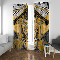 Aotearoa Iwi Ngati Whatua Window Curtain Maori Kowhaiwhai Pattern